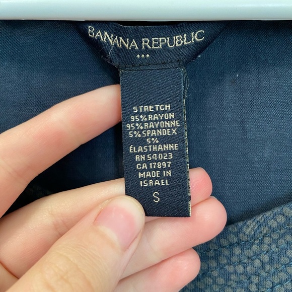 NWOT | Banana Republic women’s‎ stretch open-neck blouse — small - Picture 4 of 5